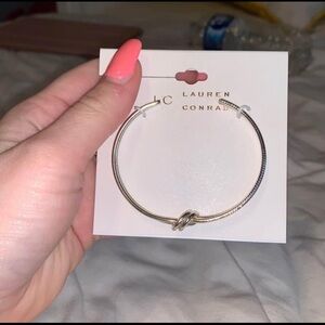 LC Lauren Conrad Silver Knot Bracelet